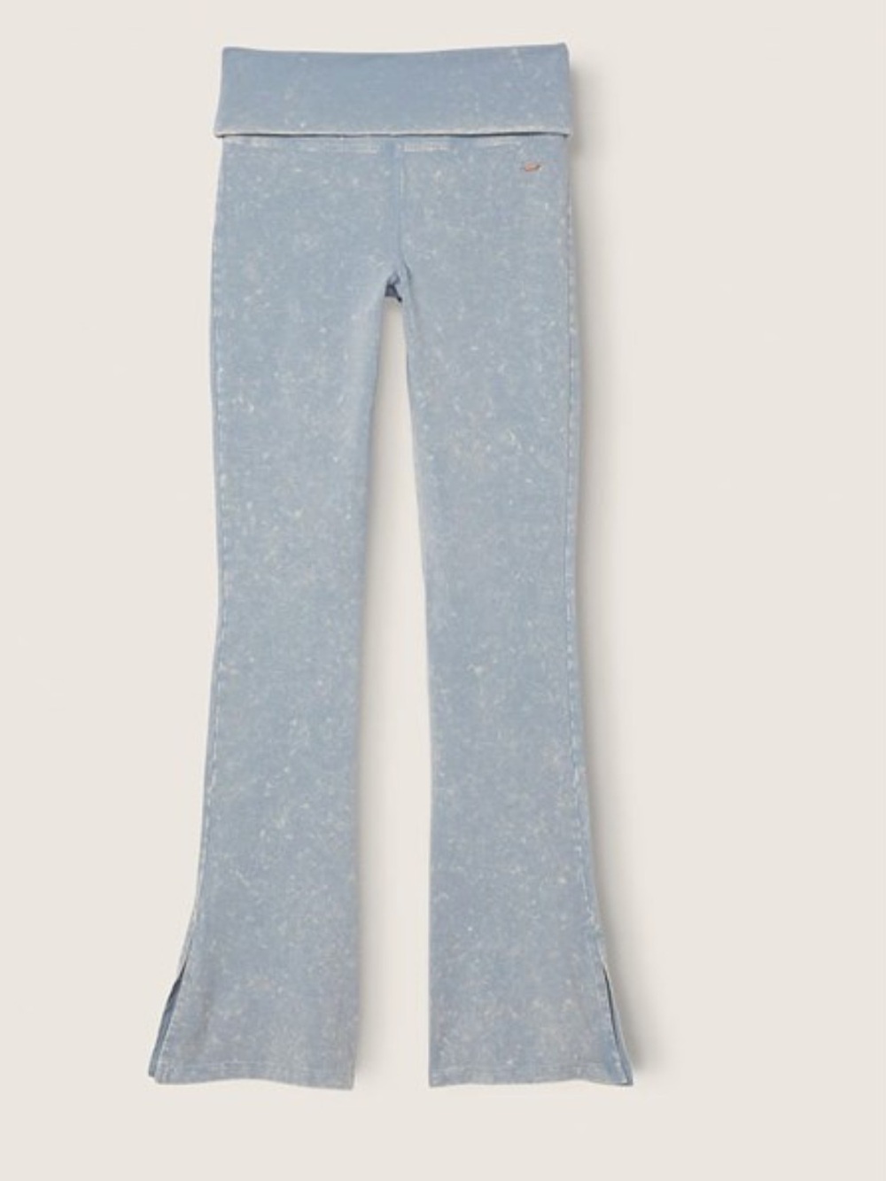 Victoria’s Secret PINK Acid Wash Flare Foldover Pants